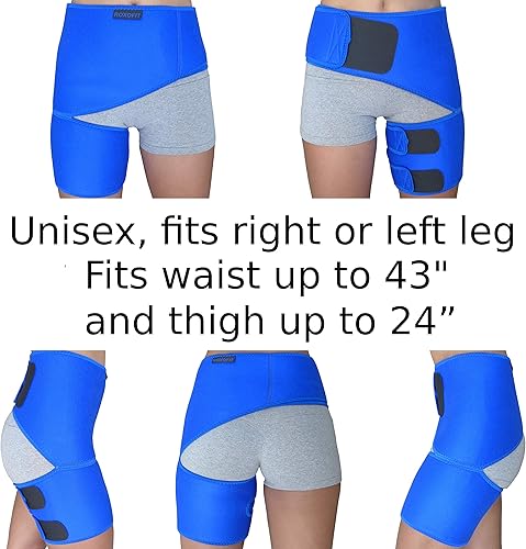 Miniatura 3 de Soporte para ingle, faja para la cintura para reducir el dolor de ciática, compacta y ajustada para el tendón de la corva, cuádriceps, artritis