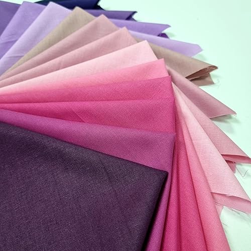 Miniatura 7 de Juego de 50 piezas de tela de algodón multicolor 100 % algodón de 8 x 8 pulgadas (8.1 in x 8.1 in) para coser acolchados, cuadros de tela