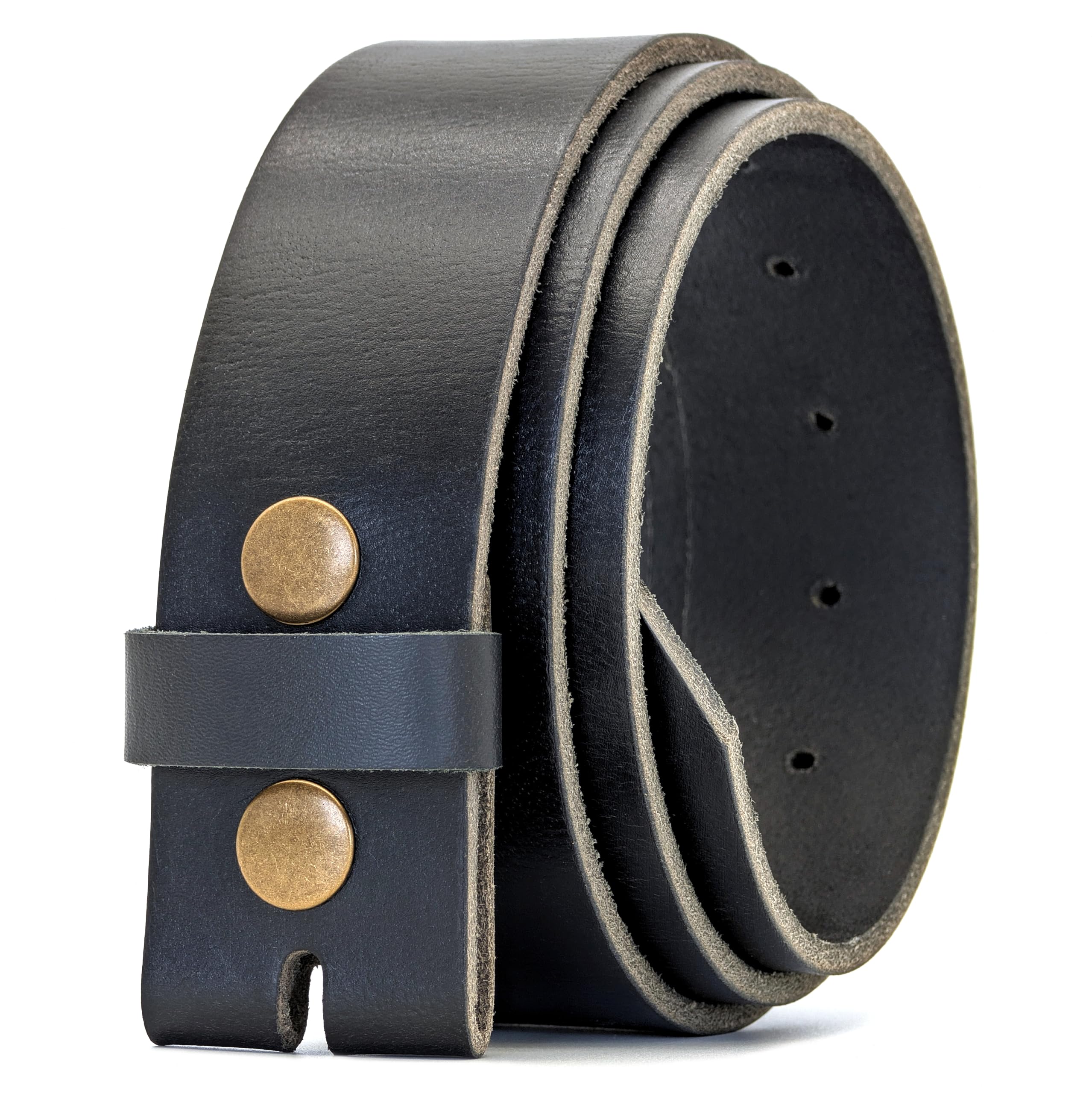 40mm Full Grain Hide Leather Snap On Belt - Made in England