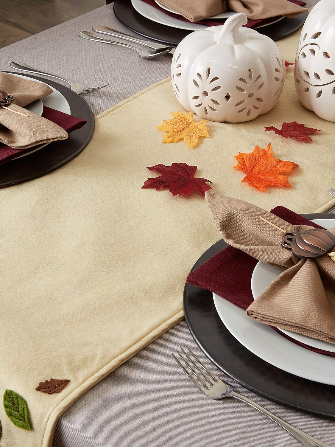 Top Rated DII Fall Basics Collection Tabletop, Table Runner, 14x64, Embroidered Turkey Best Deal Product DII Fall Basics Collection Tabletop, Table Runner, 14x64, Embroidered Turkey