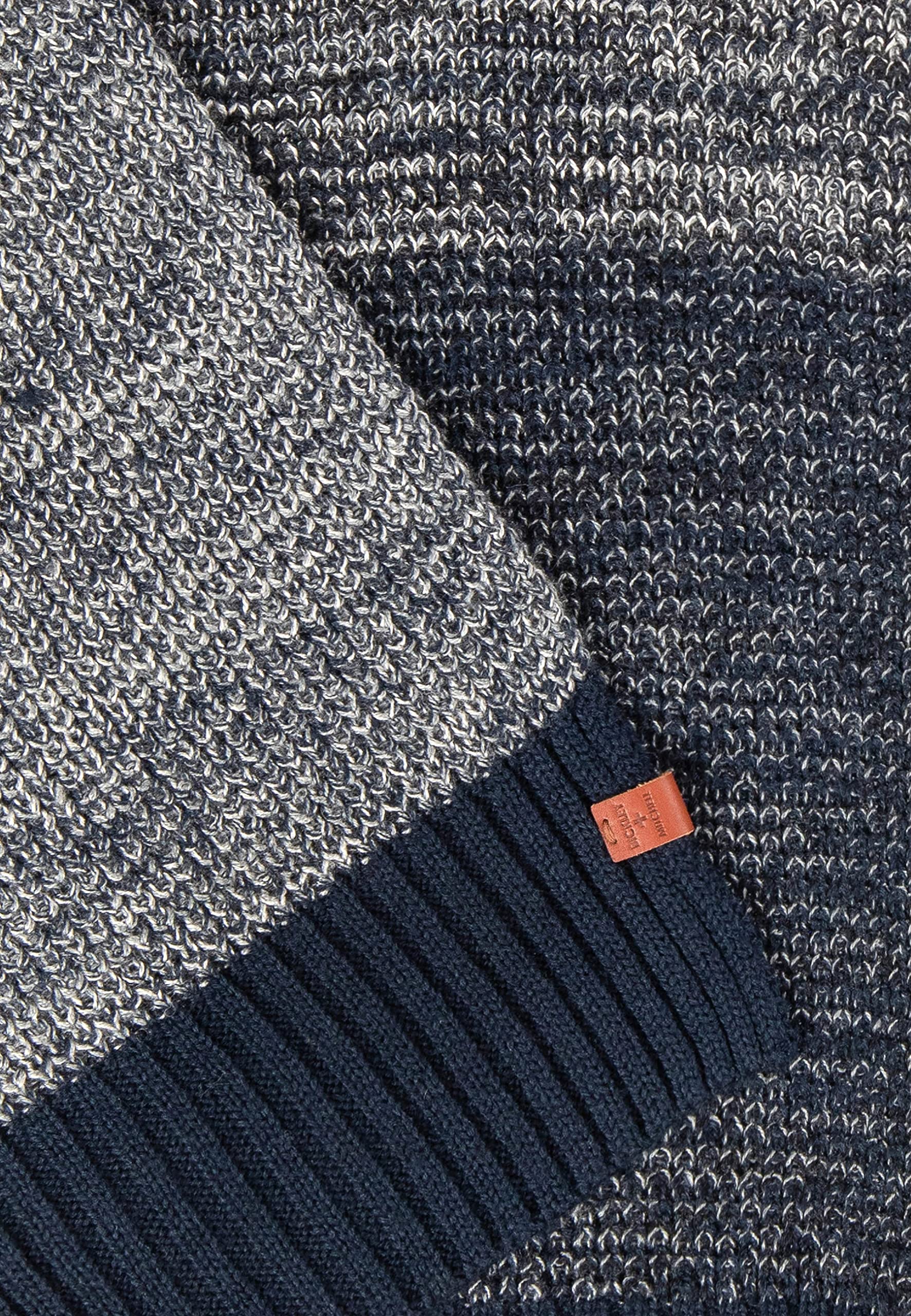 BICKLEY AND MITCHELL 61050-02-33-Bufanda para Hombre Bickley + Mitchell Color Block 61050-02-33-Bloque, Azul, Talla única
