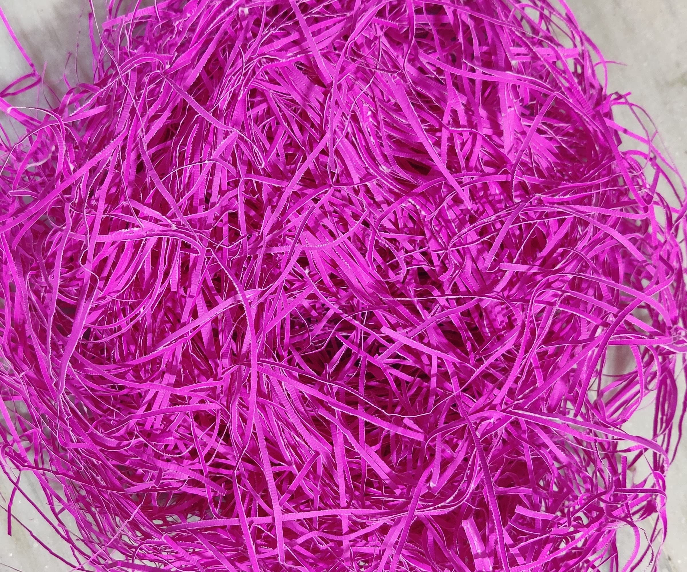 Alvika - The Gift Shop? - 450 Grams Crincle Cut Paper Grass for Gift Wrapping & Filling for Packing of Gifts for Marriage, Christmas, Baby Shower & Any Occasions (Pack of 450 Gram, Magenta)
