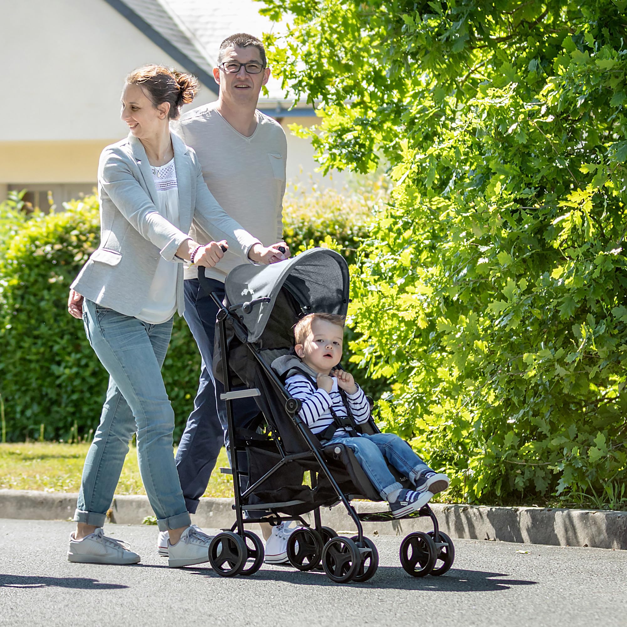 Bebeconfort Rainbow Silla de paseo ligera y reclinable multi posiciónes, plegable con cierre compacto, para niños 6 meses-4 años hasta 22 kg, color Mineral Green