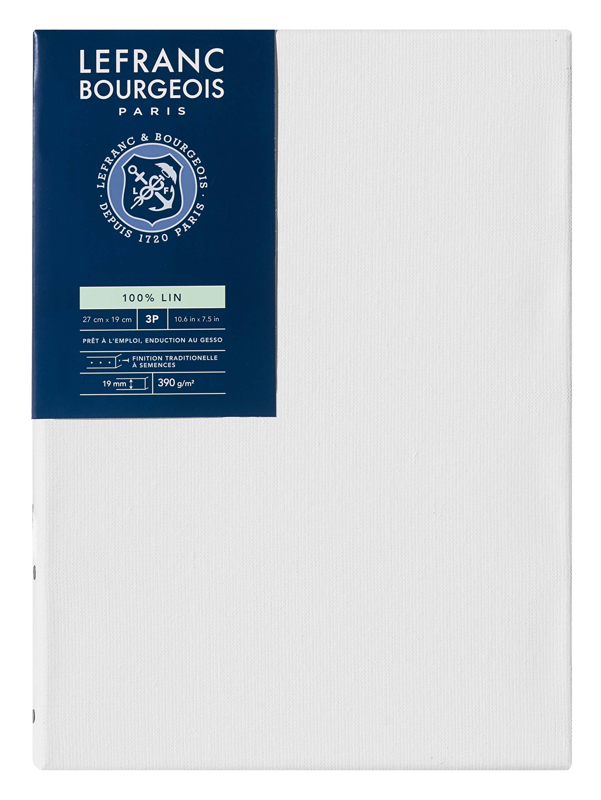 Lefranc Bourgeois Classic Chassis Linen 3 P, White