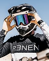 Vista 9 de Havoc Racing Magnetic Frameless Goggles - For Motocross, Dirt Biking, Snowboarding, ATV, & UTV - UV Blocking Anti-Fog Goggles