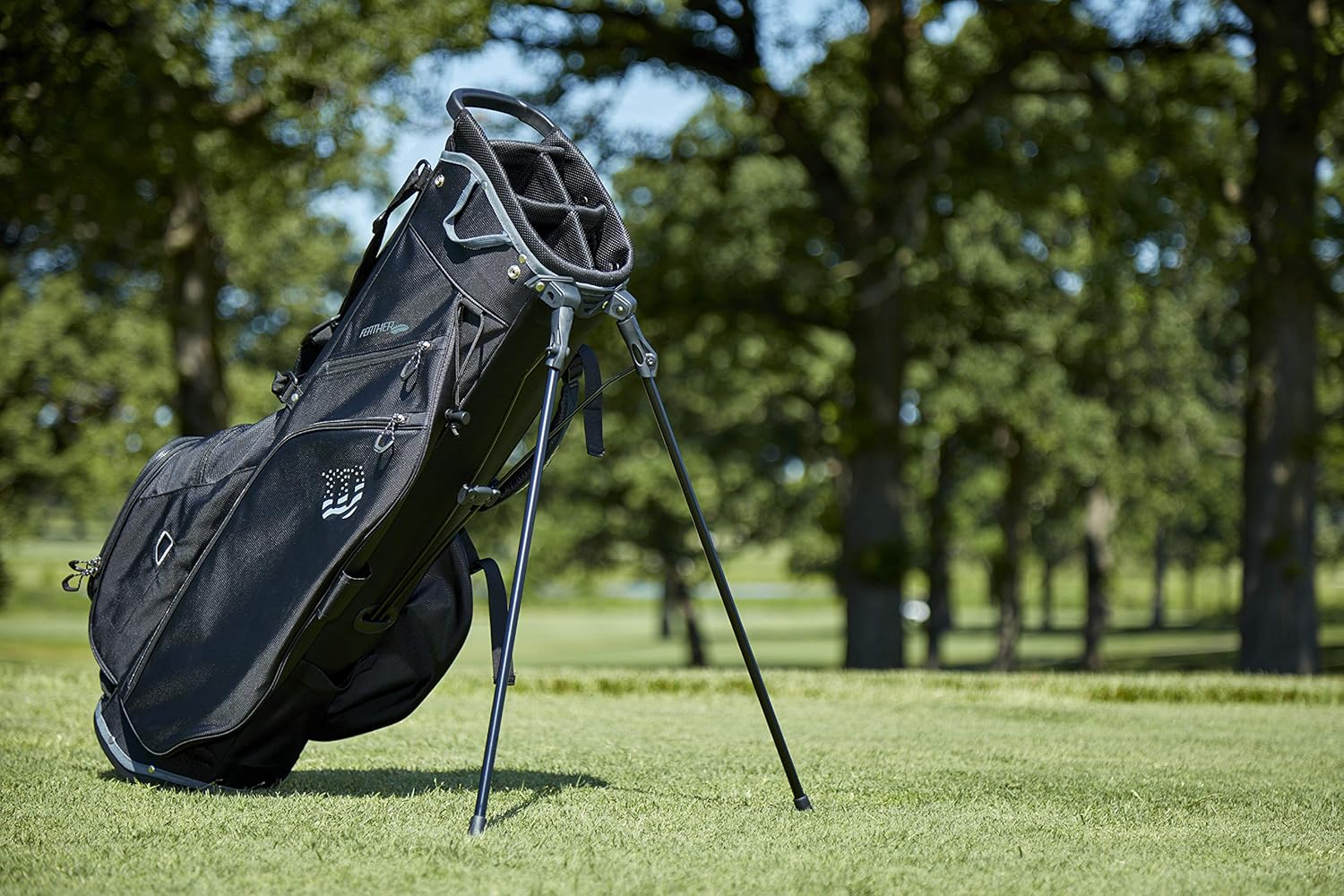 WILSON Staff Feather Carry Golf Bag - Black/White : Sports & Outdoors