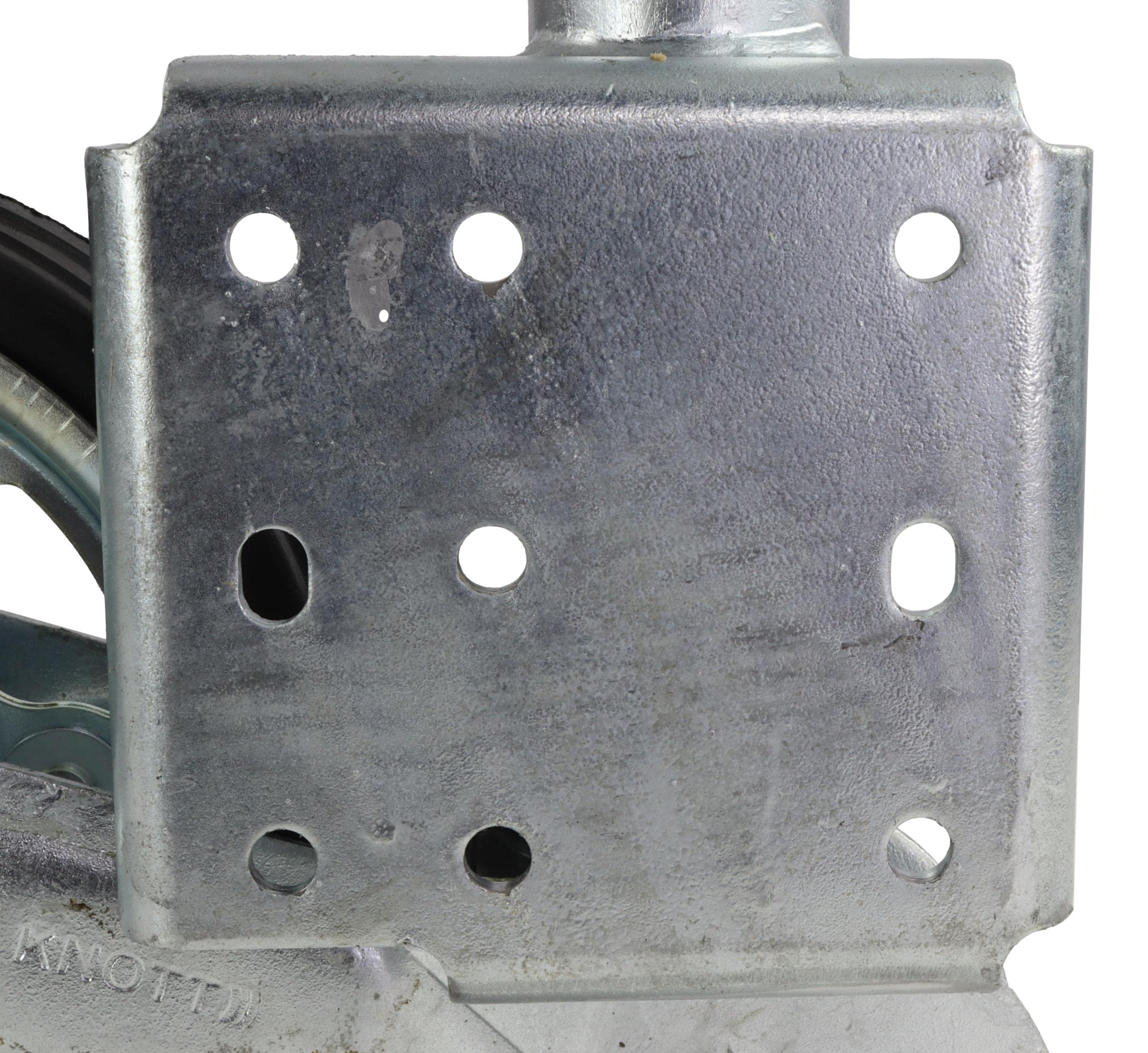 Generisch Knott 421039.001 automatyczne koło podporowe do dużych obciążeń 500 kg samochód osobowy przyczepa koło ostrogowe 230 x 80 mm