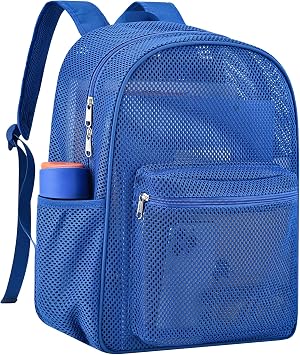 USPECLARE Heavy Duty Mesh Backpack See Through College Student Backpack