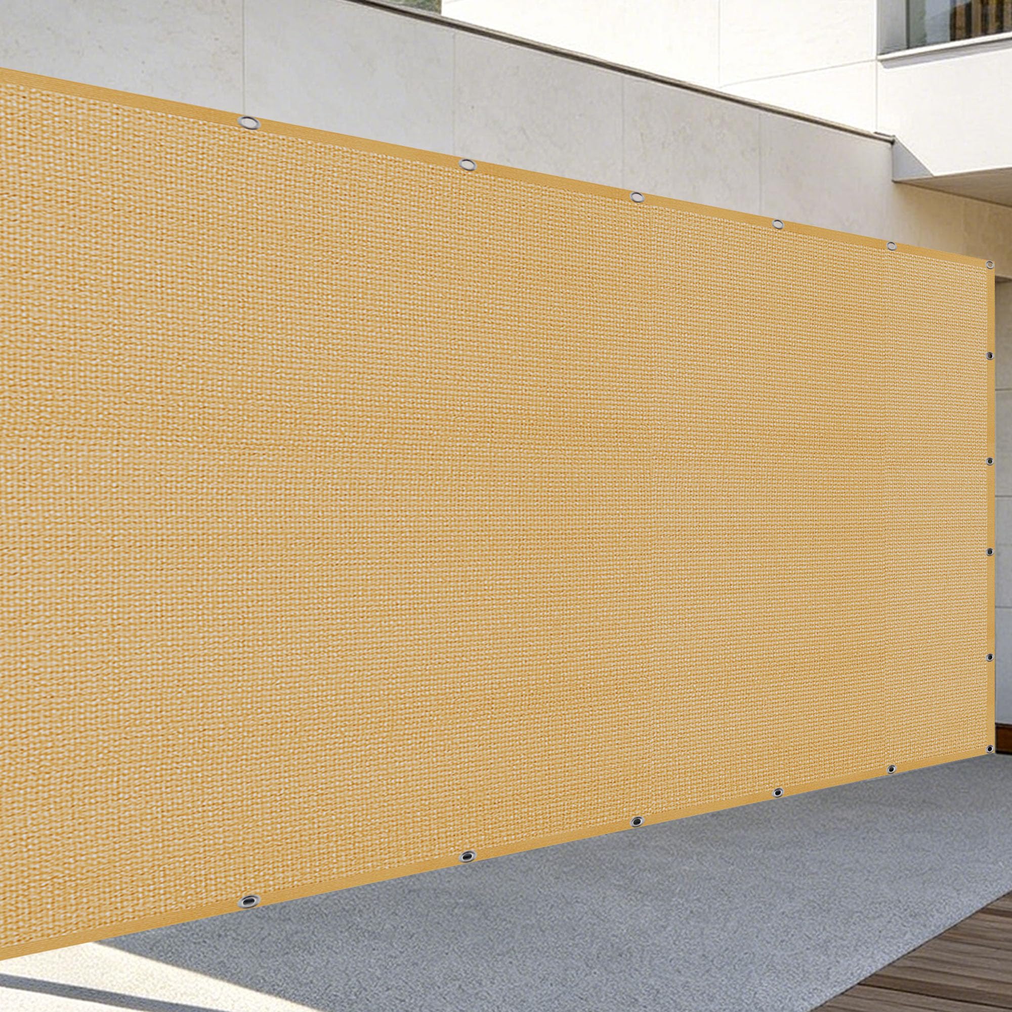 Filet d'ombrage imperméable aux poches d'eau pour balcon et vent