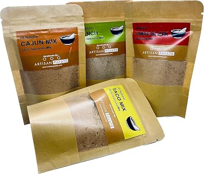 Artisan Palate Marinades and Seasonings Mix | All Natural | Seasoning, Marinade and Salad Dressings | 55 GMS (Pack of 4)