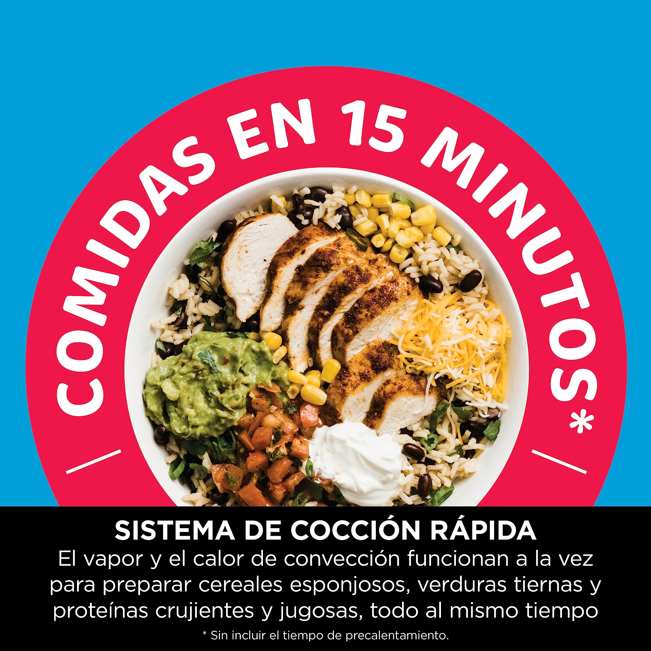 Ninja Speedi Olla Exprés Multifunción Rápida 10en1, Gris, ON400EU | Olla Eléctrica con Freidora Aire 5,7L, 10 en 1, sin Aceite, Horno, Cocción Lenta, al Vapor y Más, 4 Porciones en 15min