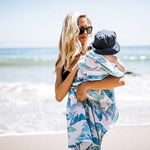 Miniatura 8 de Little Unicorn - Manta de muselina de algodón  Individual  100% algodón  Súper suave  Recién nacidos y bebés  47 x 47 pulgadas  Unisex (Adobe