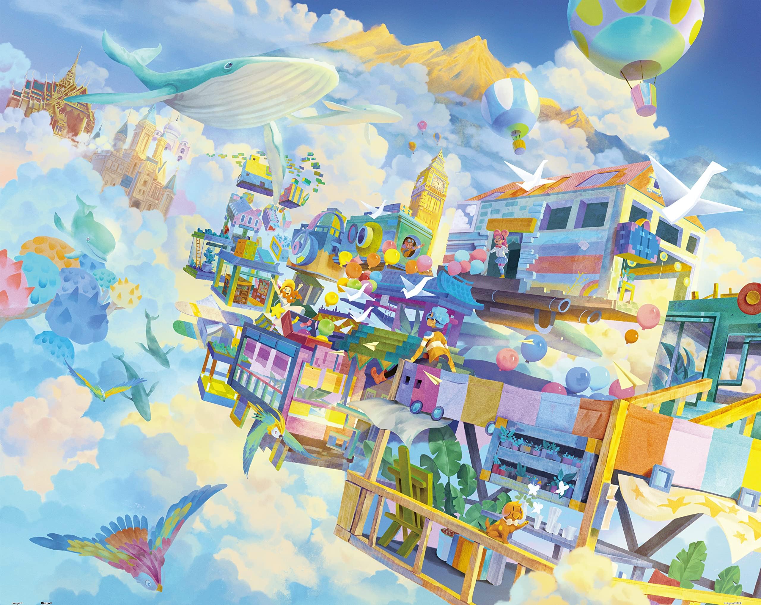 Pintoo Jigsaw Puzzles 2000 Piece for Adults - Shu - My Journey Beautiful Plastic Puzzle for Home Decor Zero Dust Easy Storage [H2224]