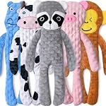 SHARLOVY Jouets de squeaky de chien Pas de farce 6 Pack Jouets pour chiens Jouets de chien pour petits chiens Jouet de chien durable Jouets à mâcher en peluche Jouets croustillants naturels pour les dents