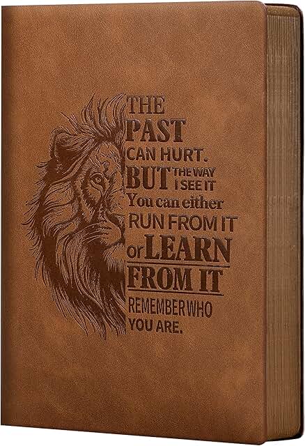 Leather Journal for Men Soft Cover 256 Pages Lined Journals for Writing ...