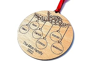 Personalized Our First Christmas as a Family of 6 Ornament 2022