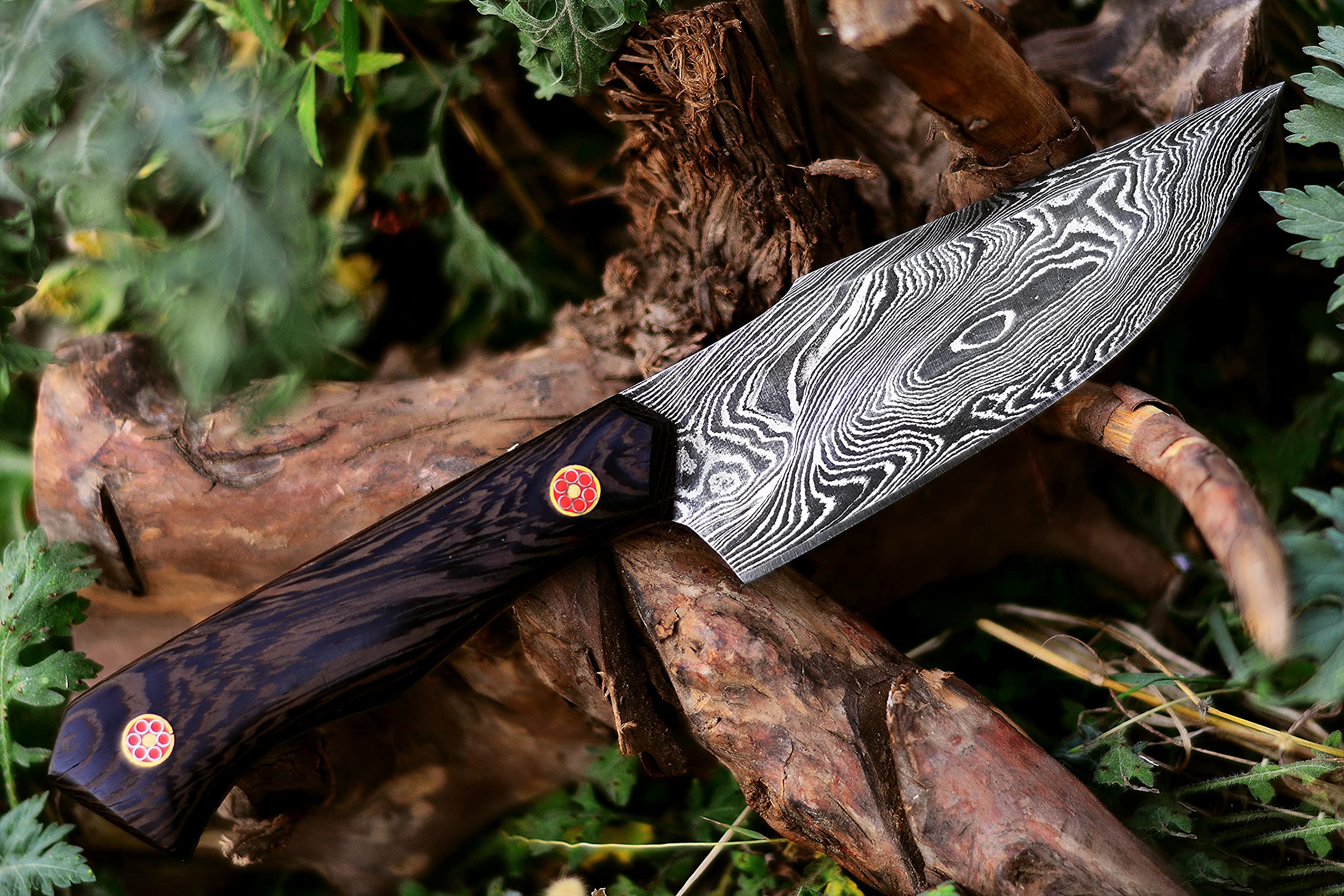 Buy SHARD Handmade Damascus Hunting Knife Bushcraft Knife, Self
