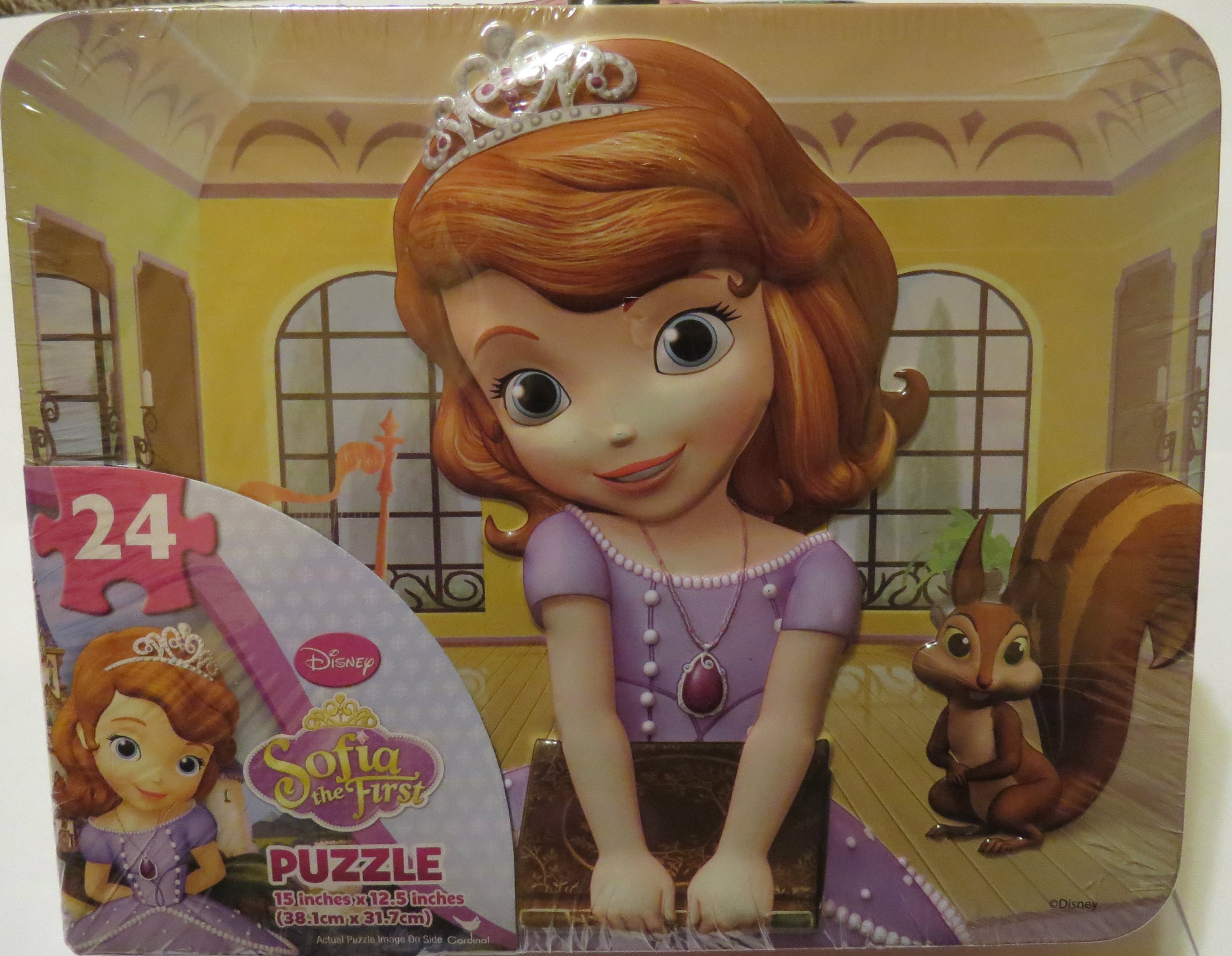 Cardinal Games Disney 66349 Sofia Puzzle Tin with Handle