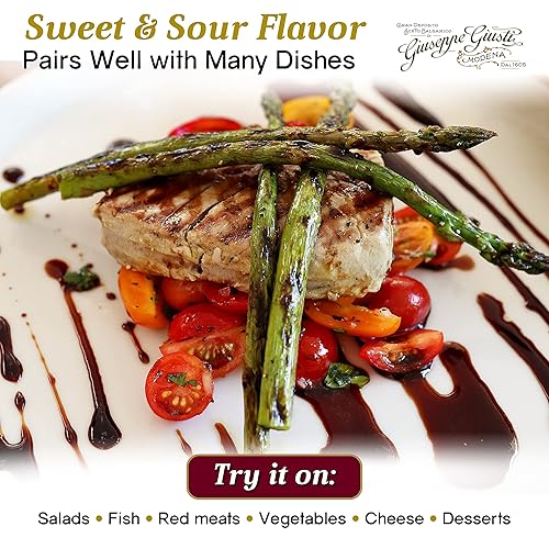 Miniatura 7 de Giuseppe Giusti Crema Frambuesa Balsámica Glaseado de Módena - 5.1 fl oz - Paquete de 2