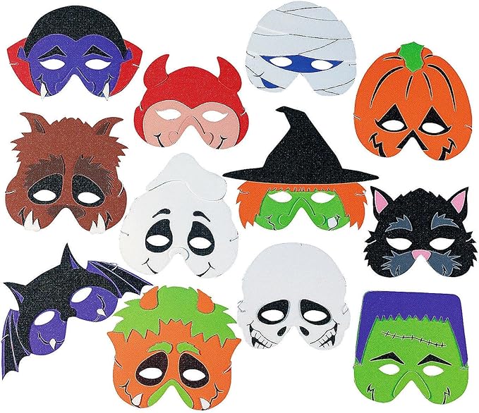 Halloween Monster Masks Foam for Kids Halloween Party
