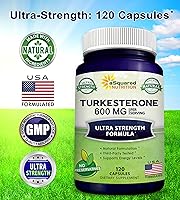 Vista 5 de aSquared Nutrition Suplemento de turkesterona 600 mg - 120 cápsulas - Ajuga Turkestanica Extracto en polvo - Suplemento Turkesterone Complex