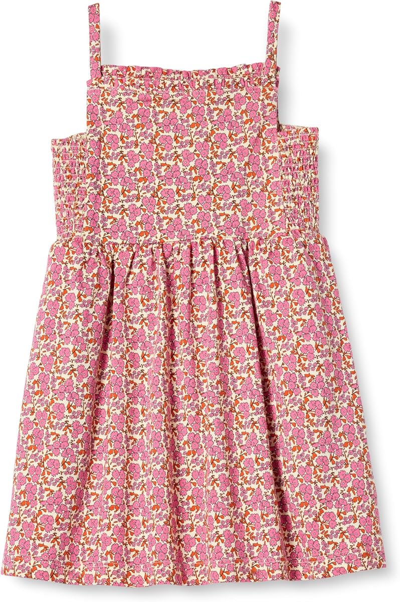 Vestido midi con tiras de algodón para niñas y niños pequeños