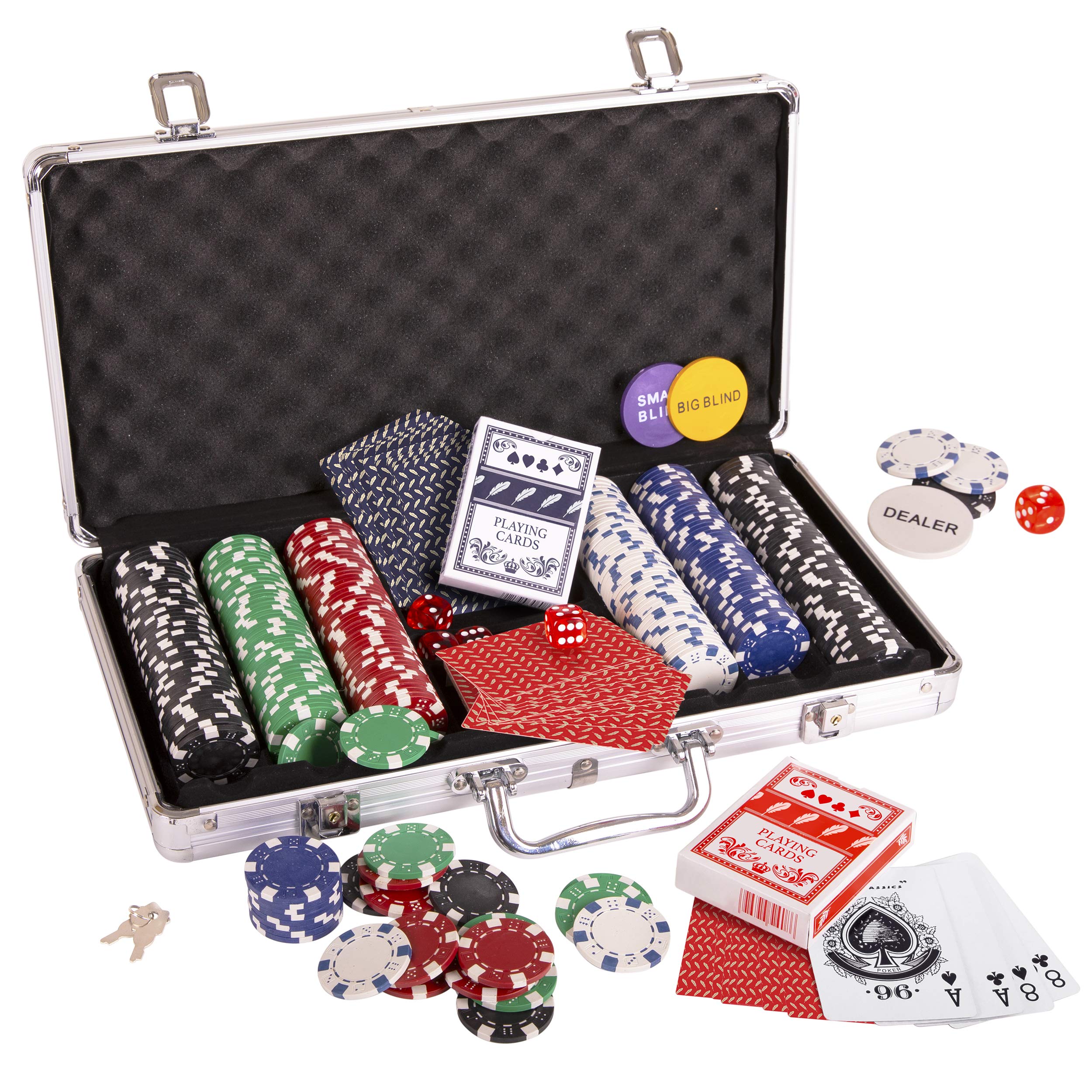 Amazon.com: Silly Goose Poker Chip Set, Poker Chips (300/11.5 gr