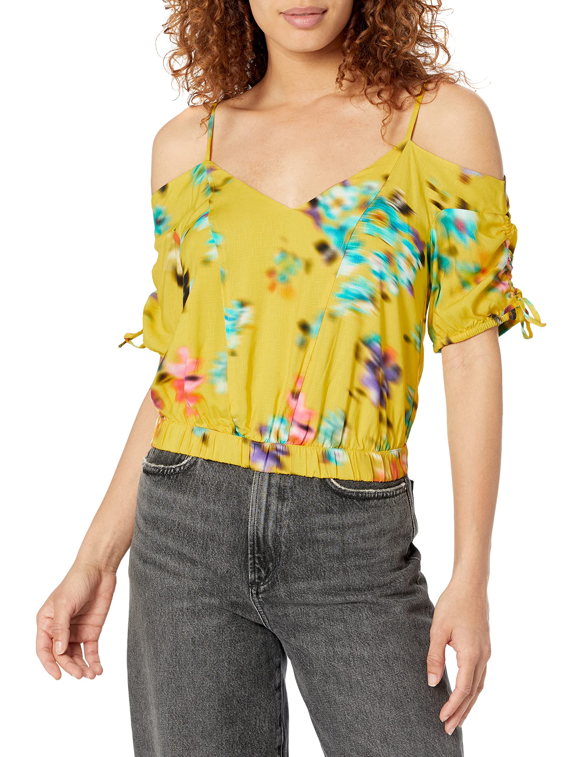 Desigual Women's Blus_Betty 8000 Blouse, Yellow, S
