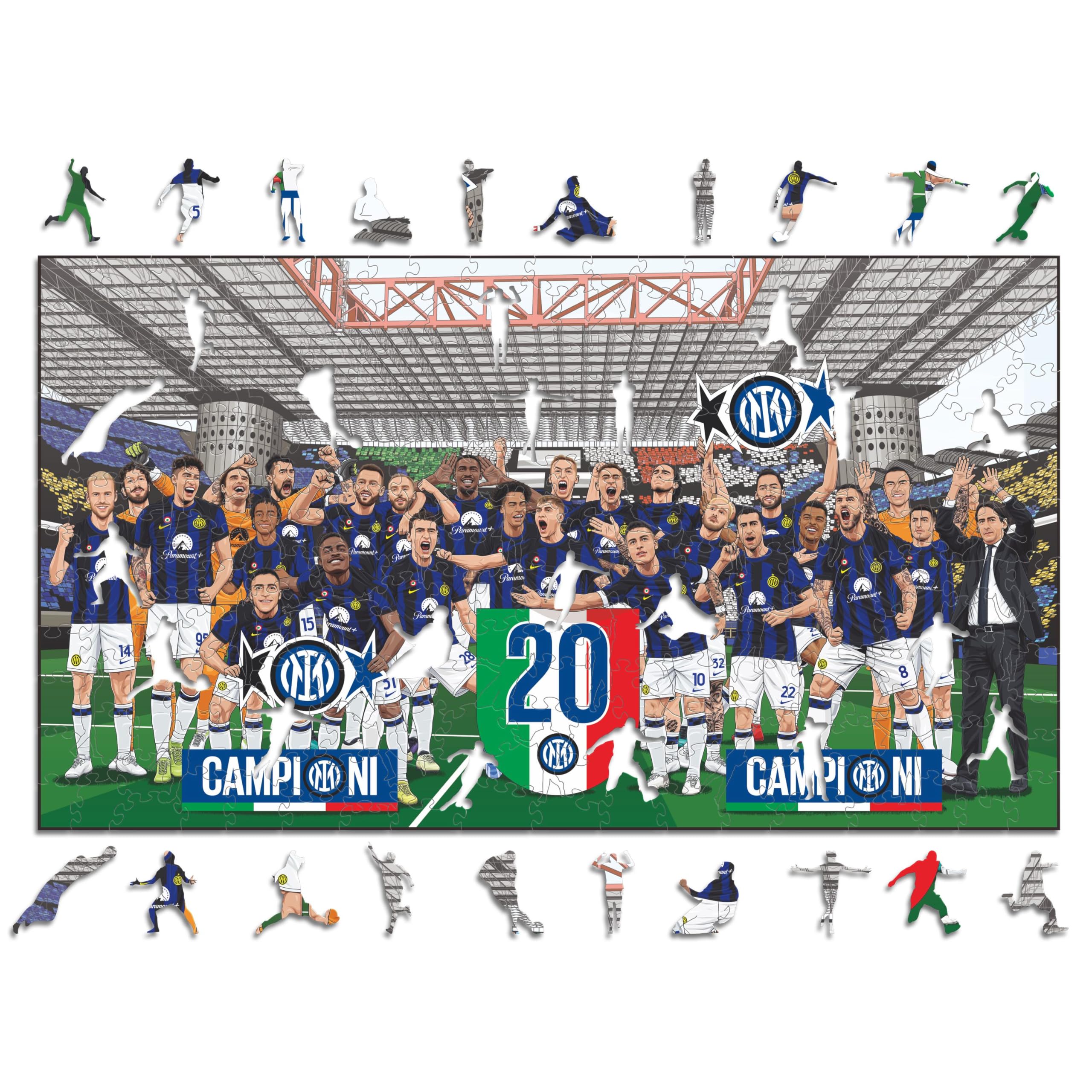 Iconic Puzzles - Oficjalnie licencjonowana drewniana łamigłówka 20., w 100% zrównoważona, prezent dla dorosłych i dzieci, rozmiar L, 500 sztuk