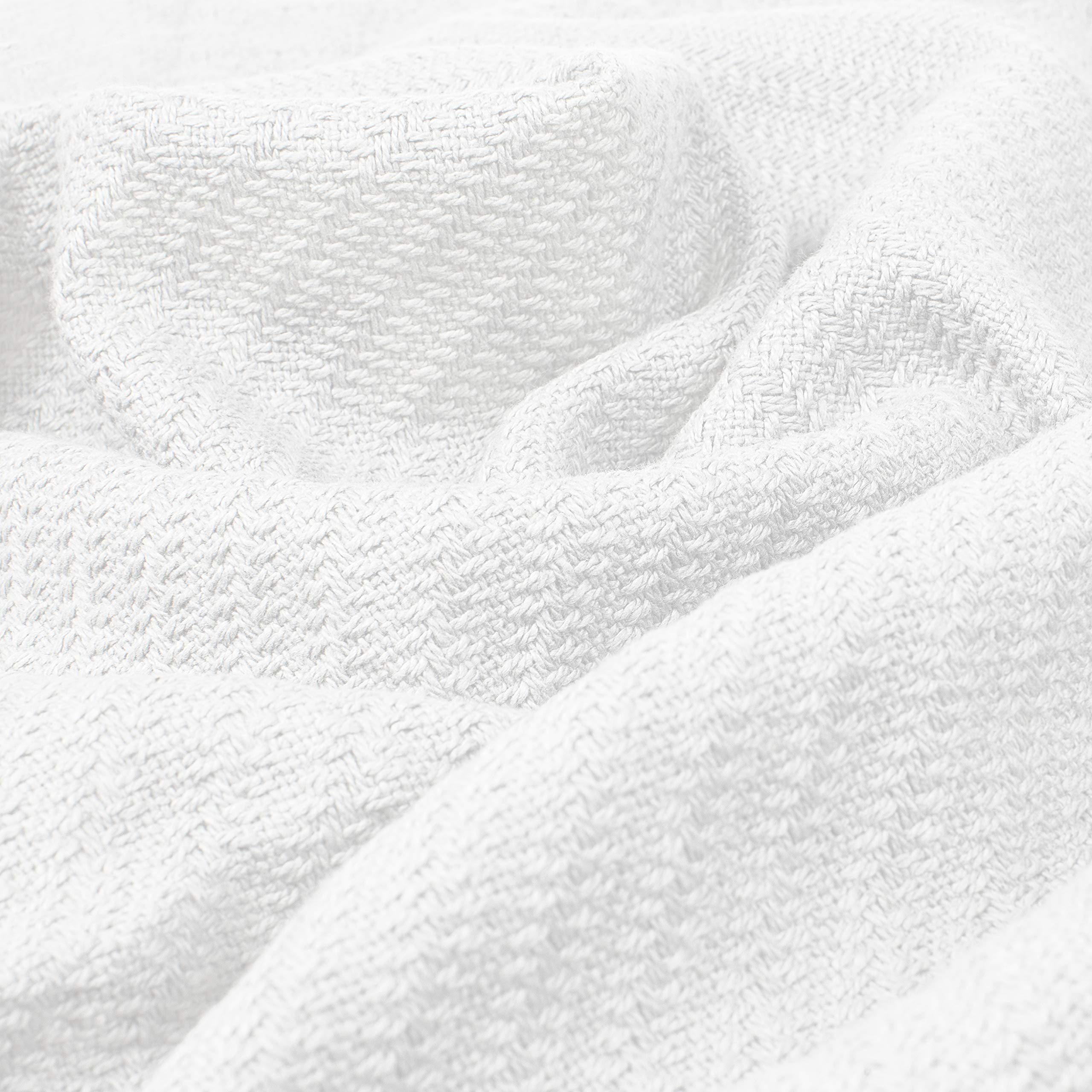 COTTON CRAFT Soft Cotton Thermal Blanket - Plush Herringbone Twill - All  Season Luxurious Breathable Skin Friendly Lightweight Cooling Throw Blanket  - Sofa Couch Travel Camping Dorm - Full Queen White : Home u0026 Kitchen -  Amazon.com