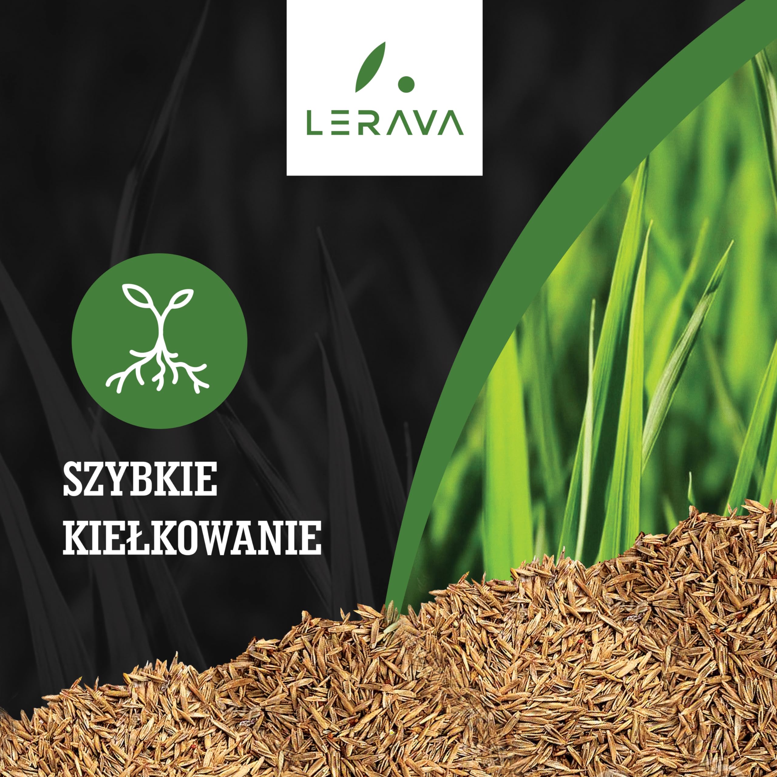 LERAVA TURBO nasiona trawnika (720m²) - szybko kiełkująca mieszanka traw - idealna do chłodnych obszarów - intensywnie zielona trawa do ogrodu i regeneracji trawnika