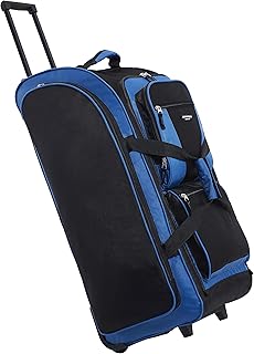 Travelers Club Xpedition 30 Inch Multi-Pocket Upright Rolling Duffel Bag