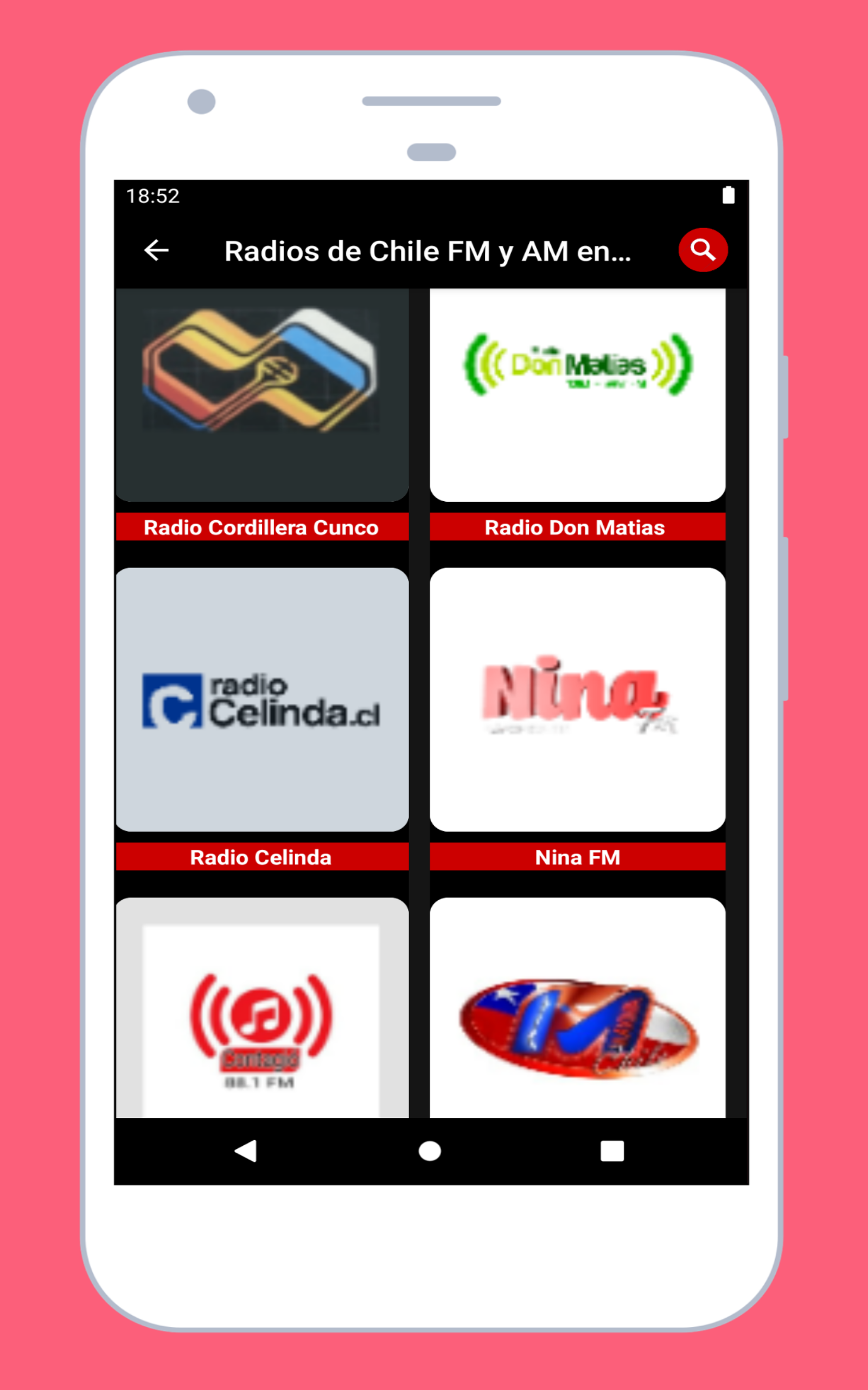 Radio Chile AM & FM Online Listen to for Free on Phone and Tablet