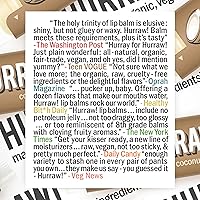 Vista 9 de Hurraw! Bálsamo labial de coco, paquete de 2: orgánico, certificado vegano, sin crueldad y sin gluten. Sin OMG, ingredientes 100% naturales. Sin