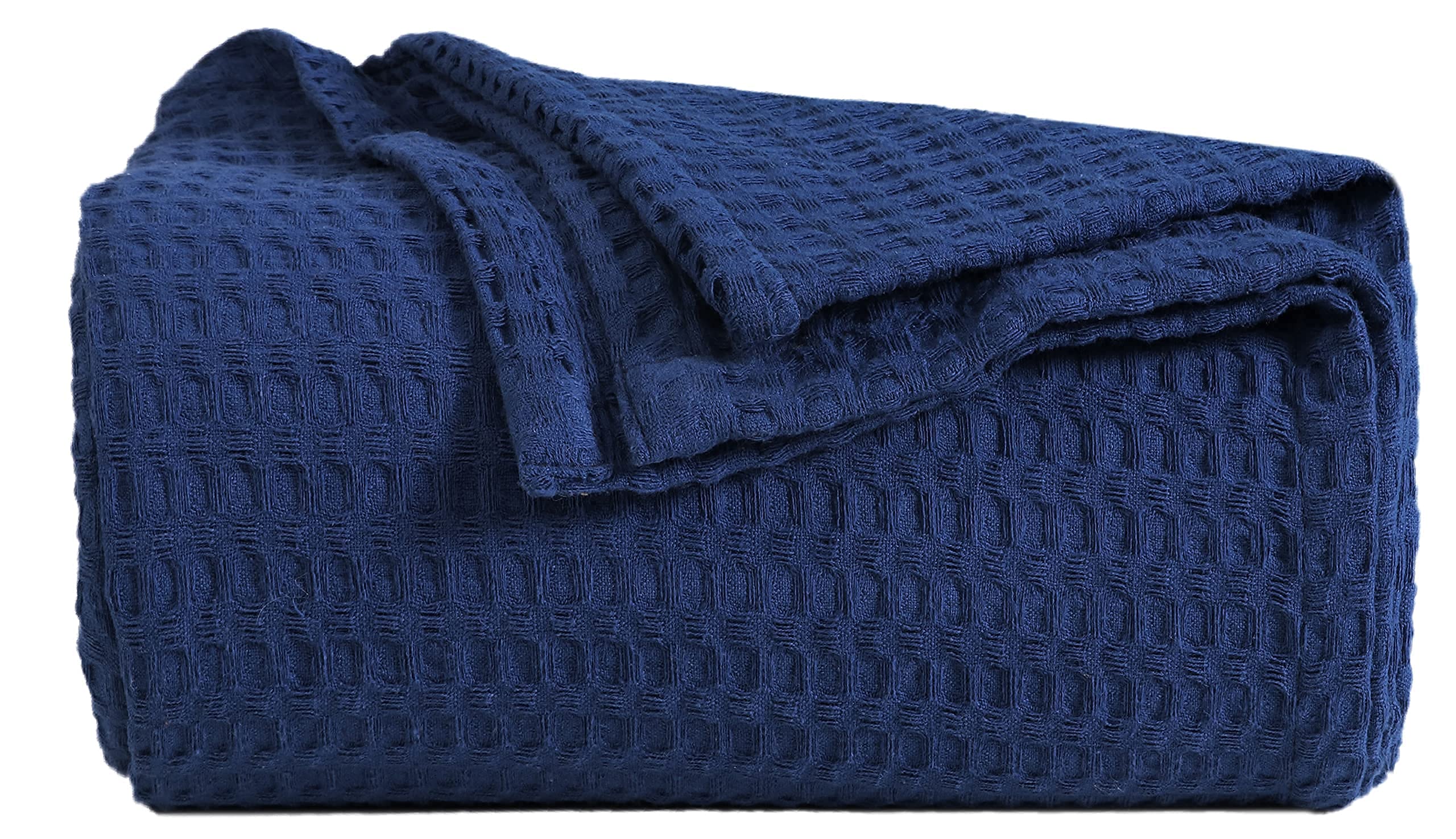 Cotton Waffle Weave Thermal Blanket Perfect for Any Bed Super Soft All  Season Bed/Throw Blanket - King (90 x 108), Navy Blue : Amazon.de: Home u0026  Kitchen
