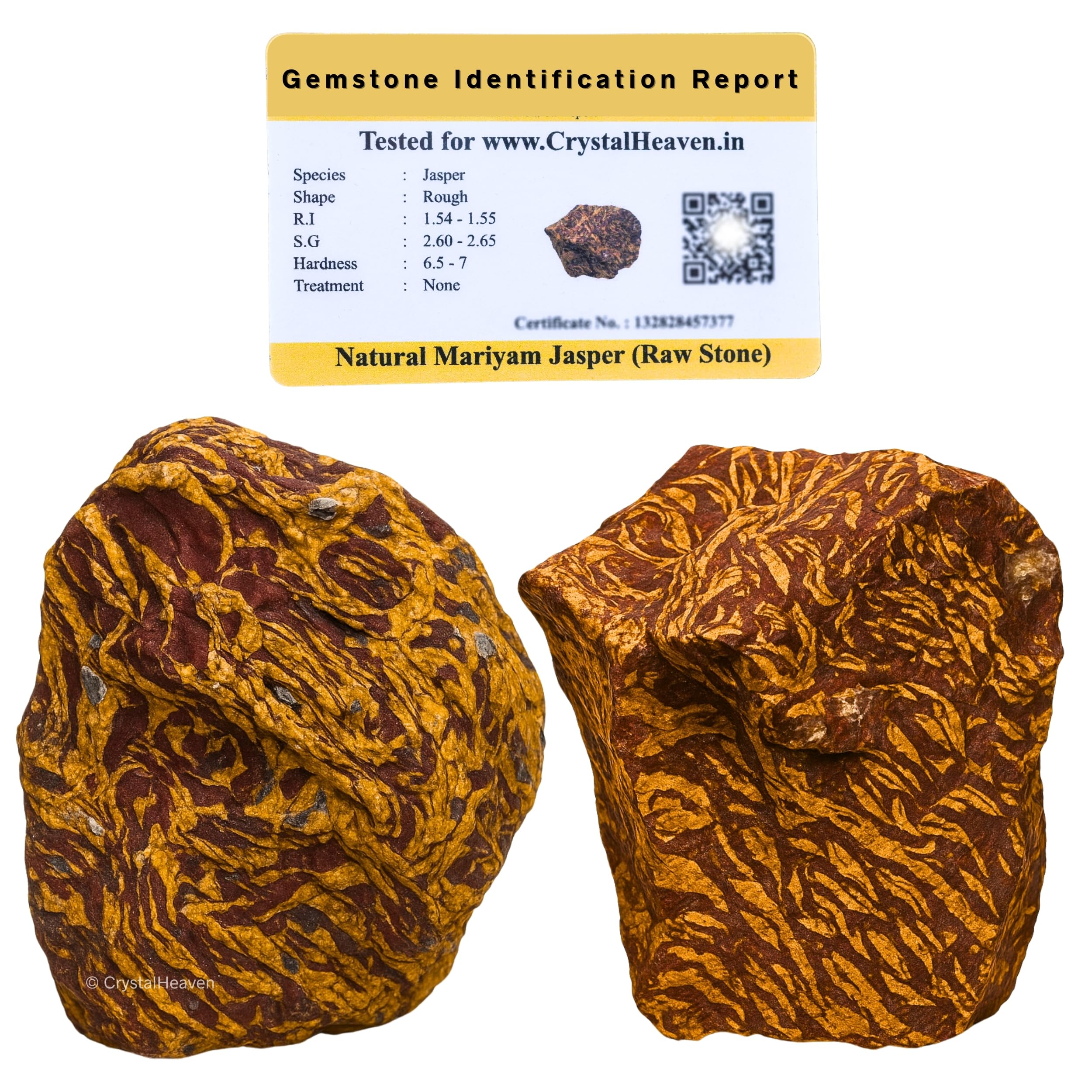 Certified Habur Stone for Curd Making Raw Crystal Healing Rough Stone, Natural Raw Crystals for Manifestation, Meditation and Reiki Healing (2 Pieces)