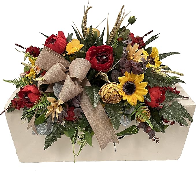 SS2263 Cemetery Saddle Fall Cemetery Flowers Cemetery