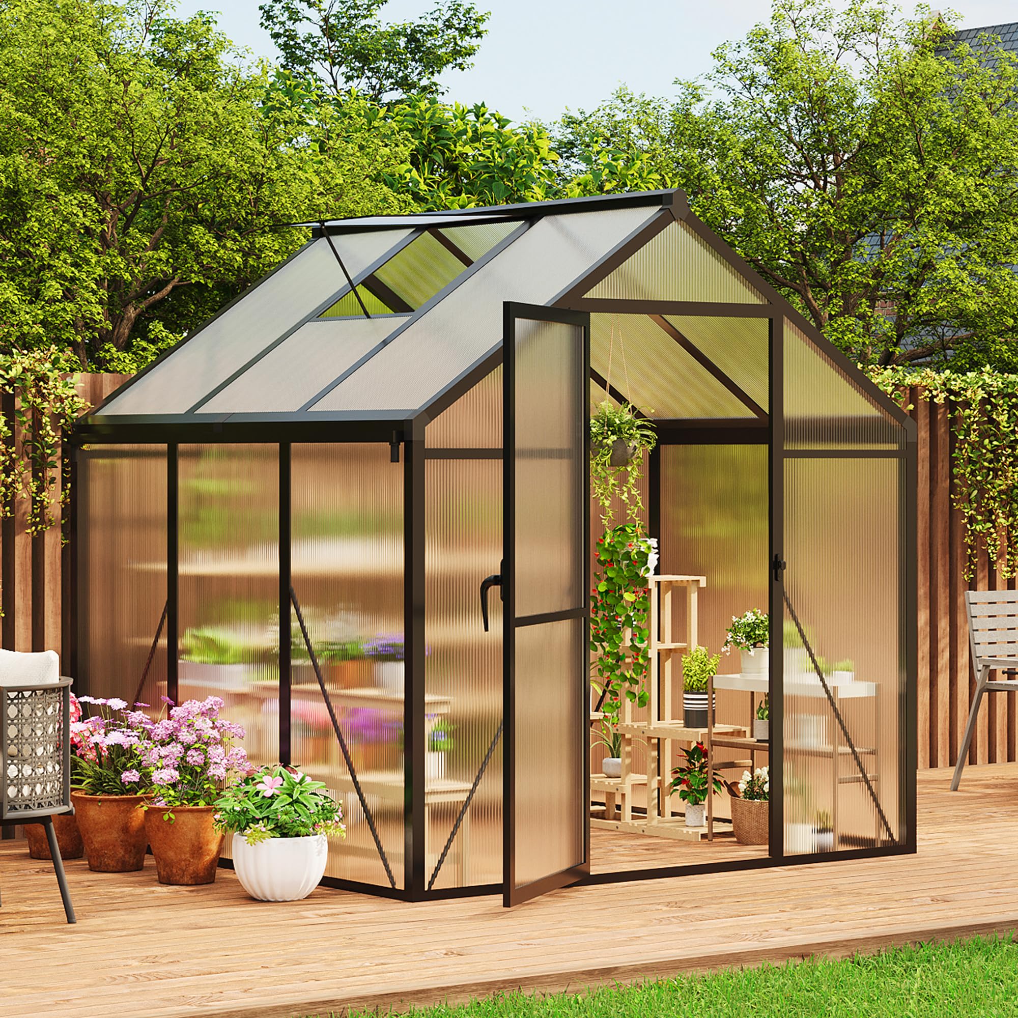 ＊新品⭐️glamorous garden / size S ＊ Amazon.com : 6×6 FT Greenhouse, Large Walk in Greenhouses for