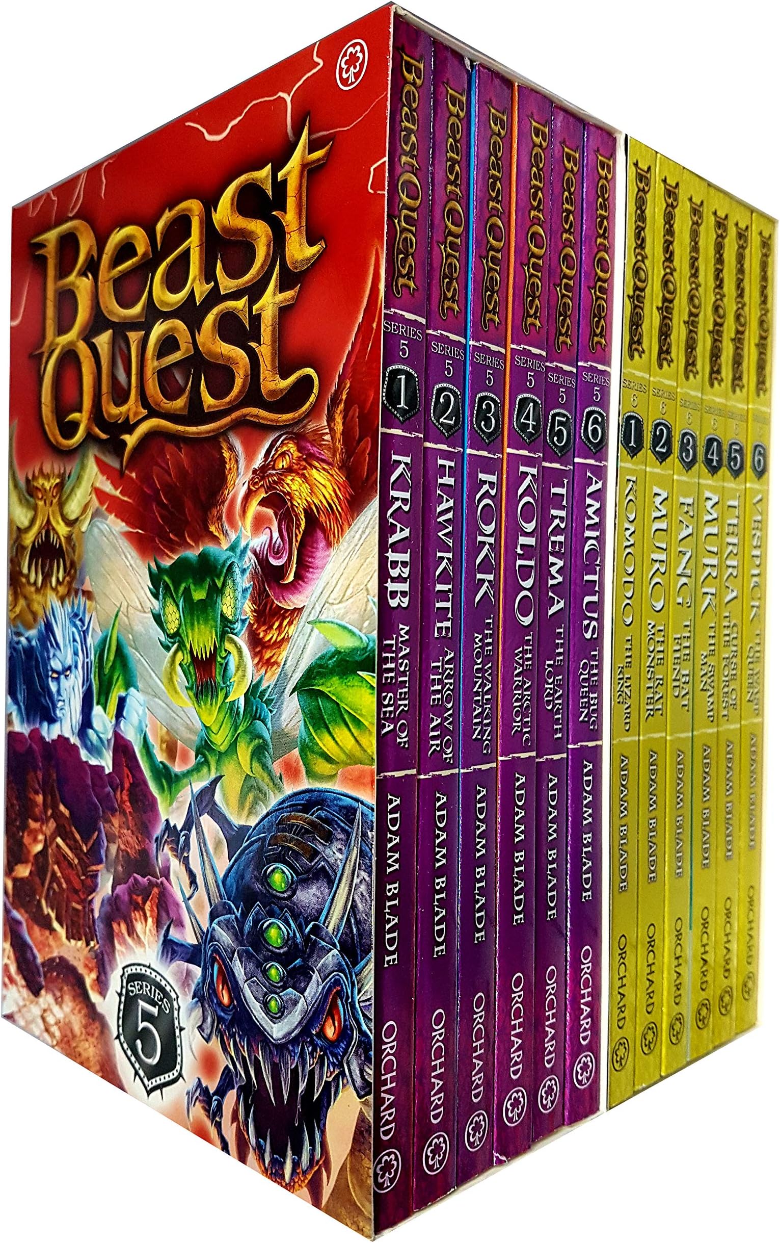 – Beast Quest Series 5-6 Collection 12 Books Set By Adam Blade