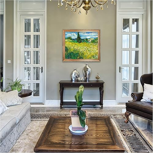 Miniatura 1048 de A&T ARTWORK The Starry Night de Vincent Van Gogh. Tamaño del marco: 36 x 30 pulgadas, tamaño de la imagen: 30 x 24 pulgadas, reproducciones clásicas