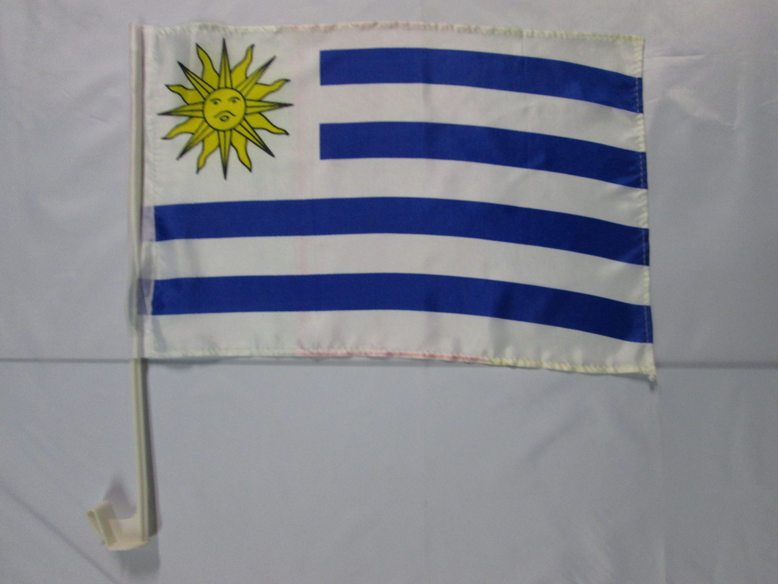 Italië Autovlag 45x30 cm - Italiaanse Autovlaggen 30 x 45 cm - Banier 18x12 INCHES HIGH QUALITY PLASTIC STICK - AZ FLAG
