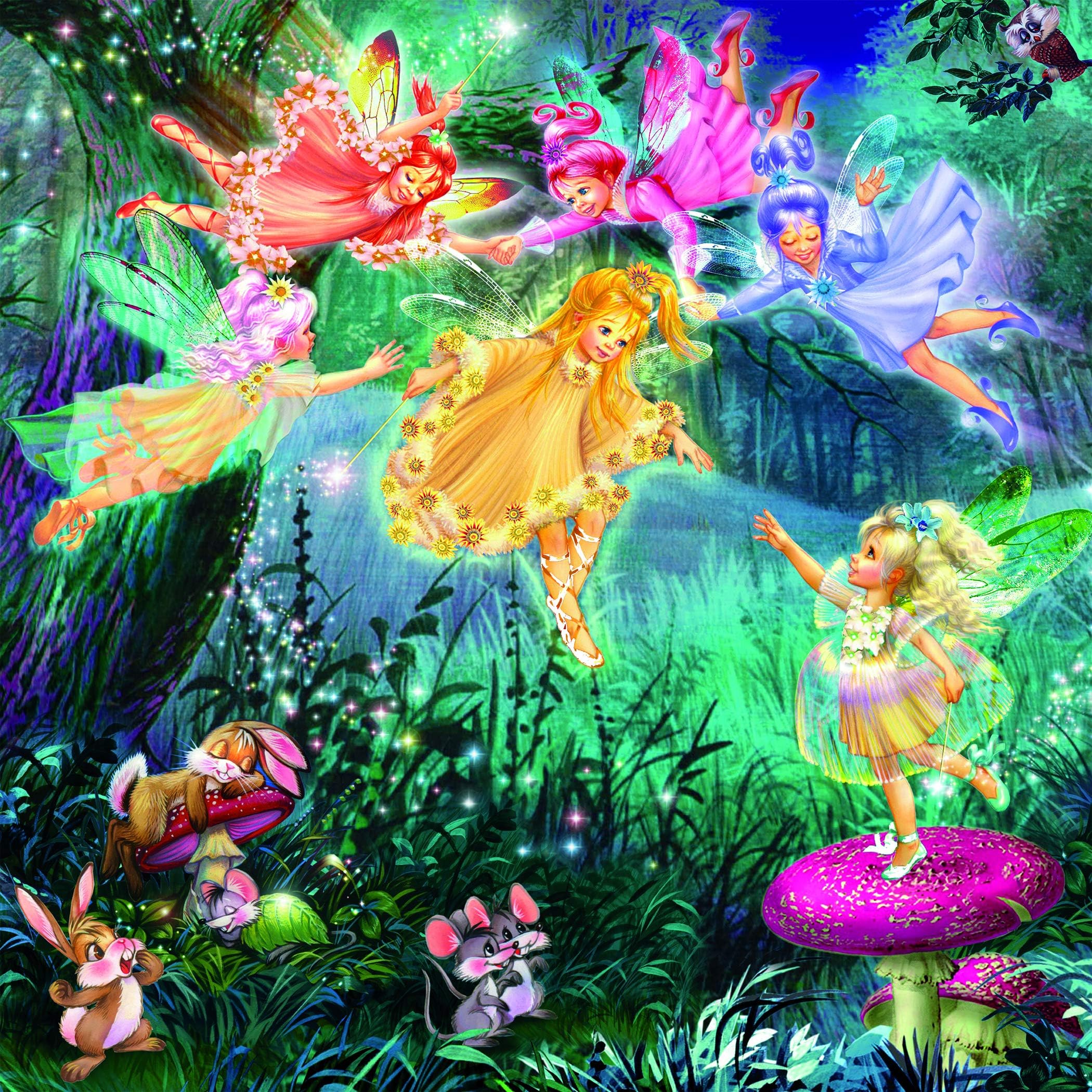 Amazon.com: Ceaco - Forest Fairies Glitter - Fairy Ring of Six