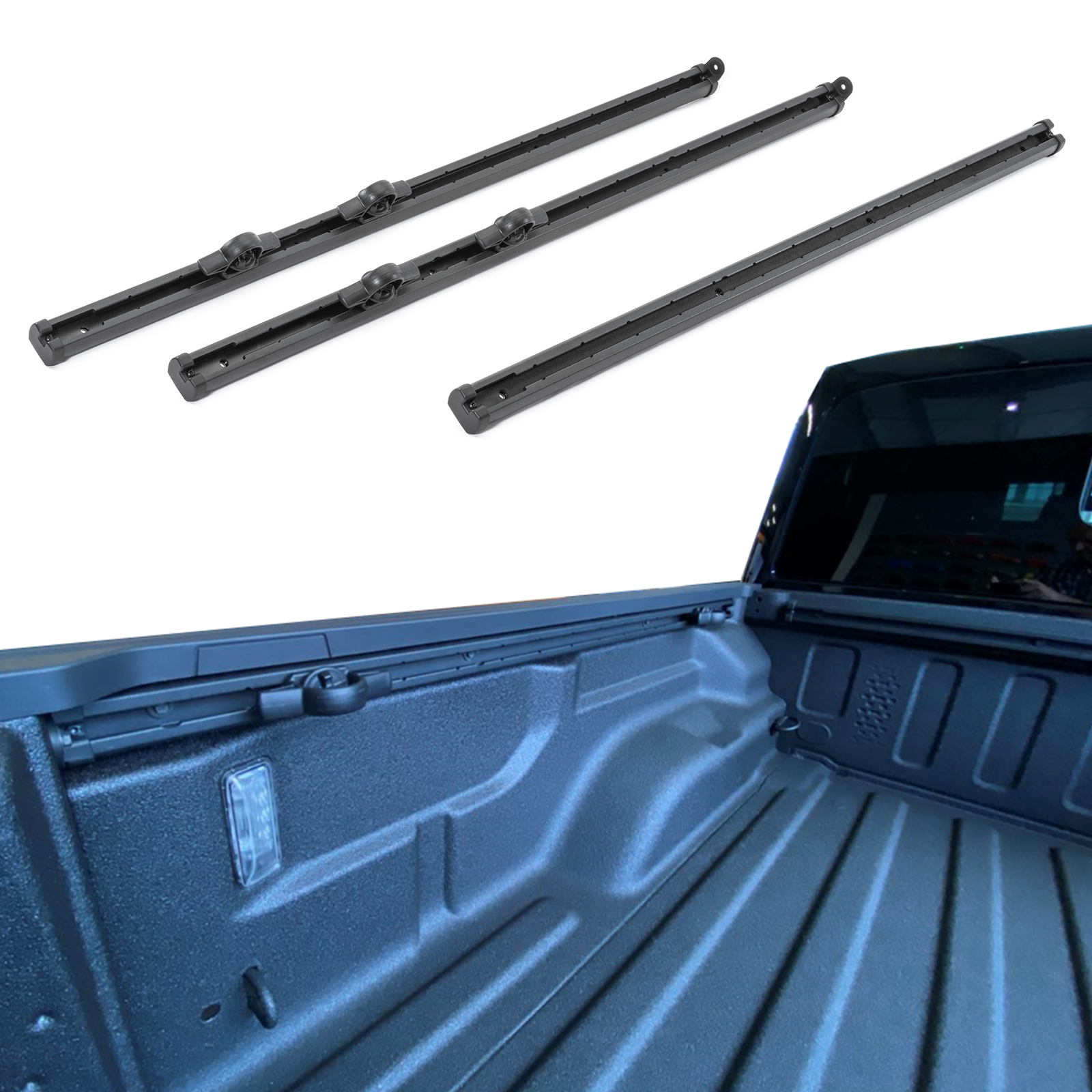 ROSY PIXEL Trail Rail System for Jeep Gladiator 2020 2021 2022