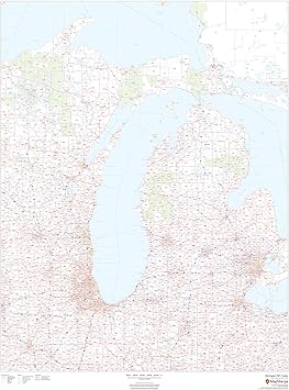 Michigan Zip Code Map Printable Michigan Zip Code Map - 36" X 48" Art Quality Print : Amazon.co.uk:  Stationery & Office Supplies