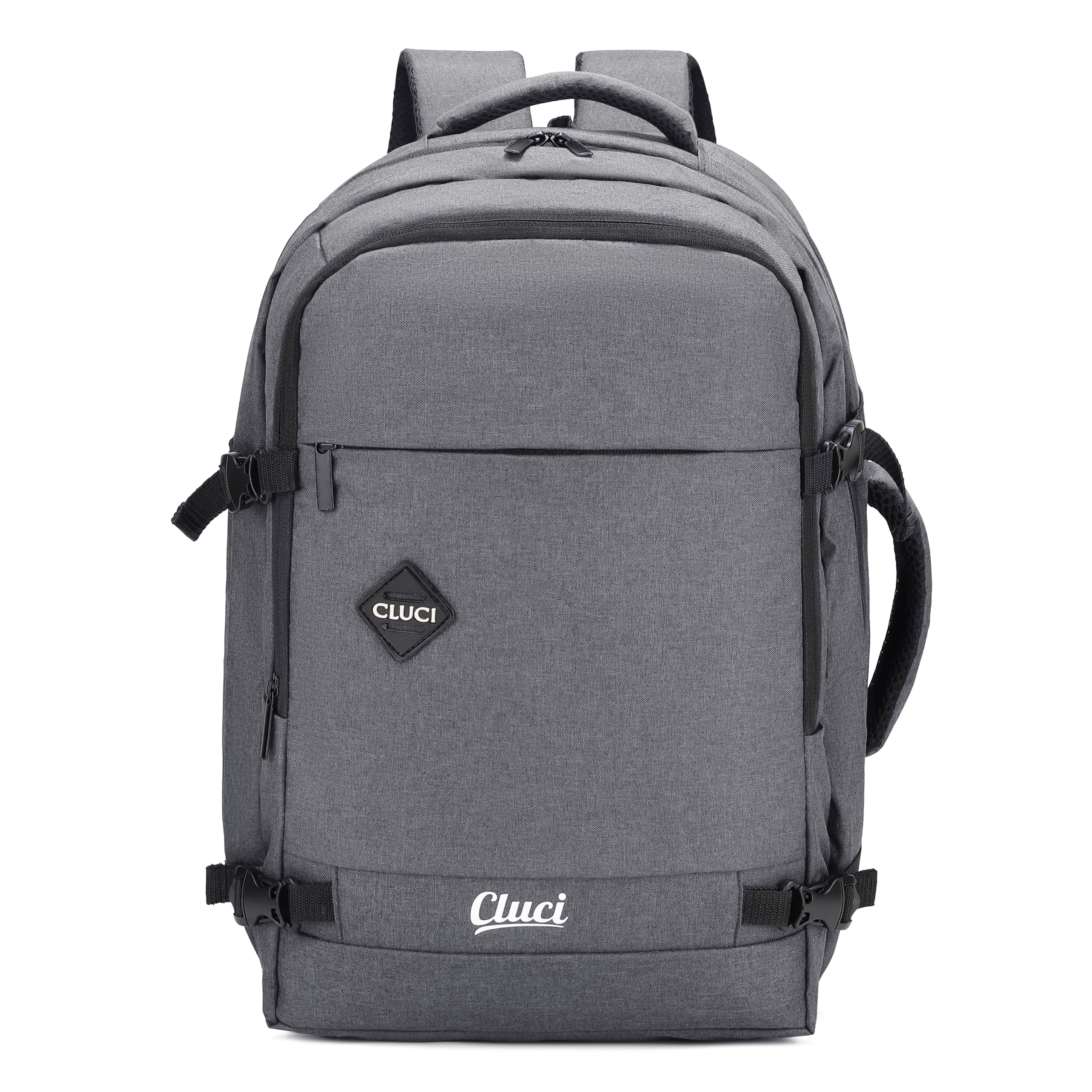CLUCI 45L Laptop Backpack Bag for Men and Women, School/College/Office Bag for Boys & Girls, Expandable Overnighter Casual Hiking Travel Bag with Suitcase Compartment-image-2
