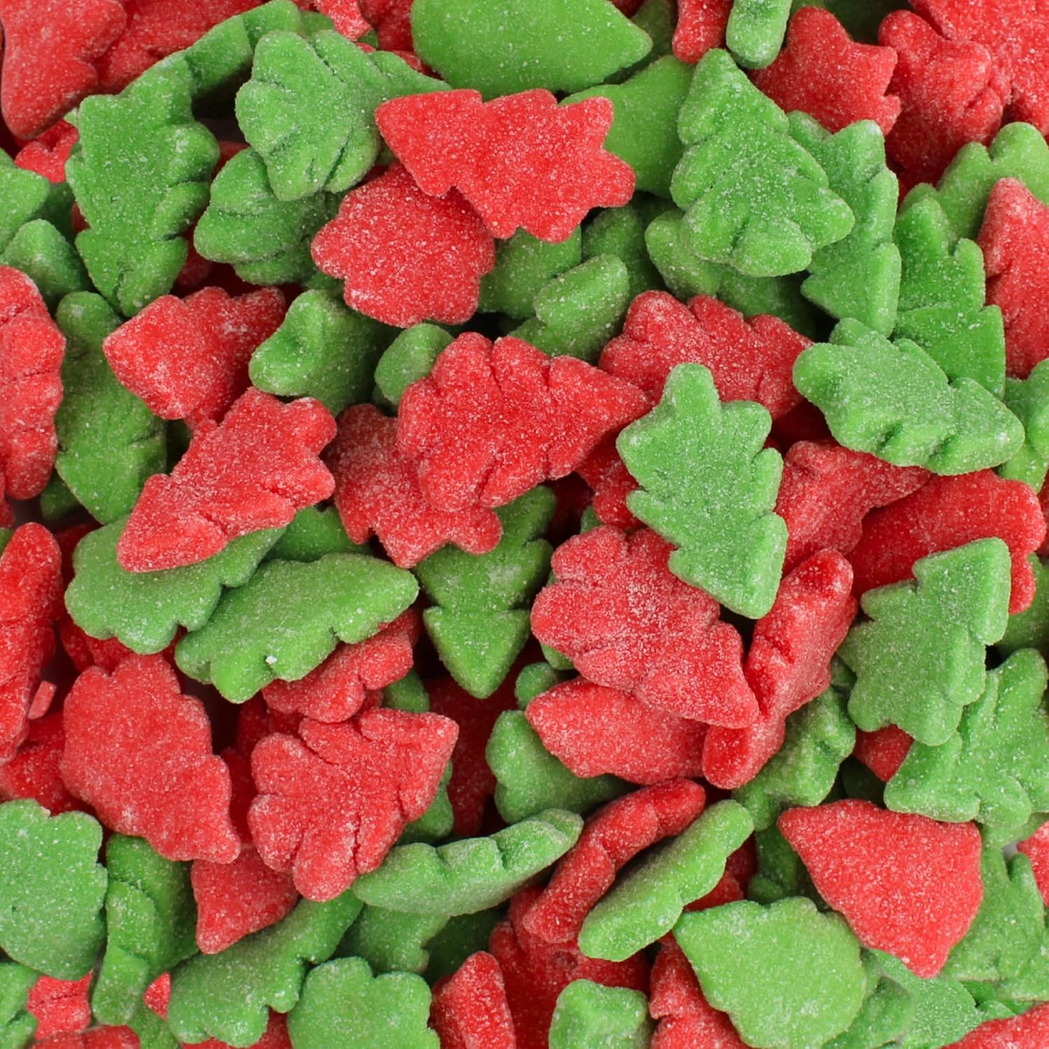 Snowman Christmas Gummy Candy - Bulk Sugar Sanded Red, Green, and White Christmas Jelly Gummies (2 Pound)