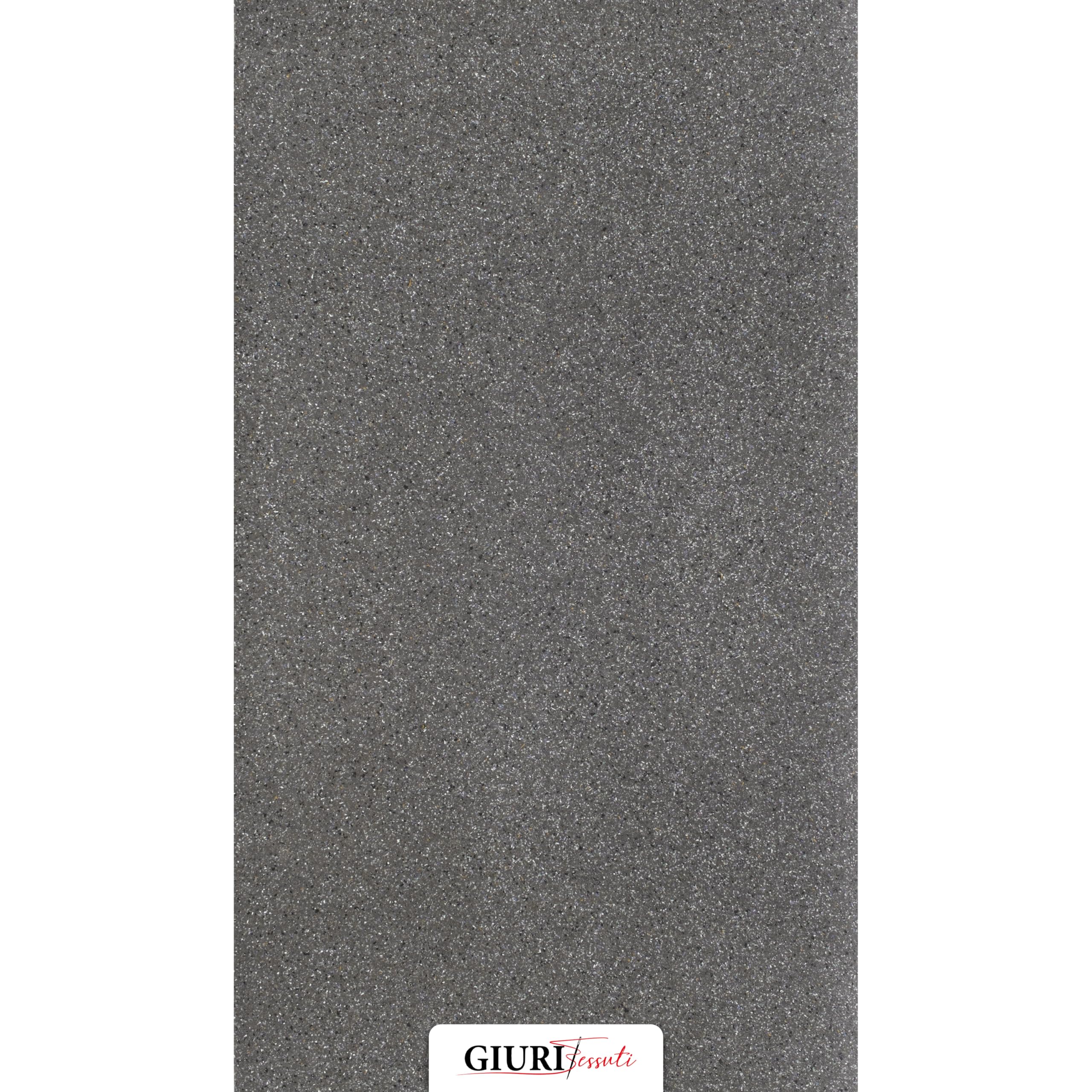 Giuri Tessuti - PASSATOIA per Cucina in Vinile - Larghezza 60 cm - Tappeto Runner Lavabile e Antimacchia in PVC (380 cm, Grit Dark)