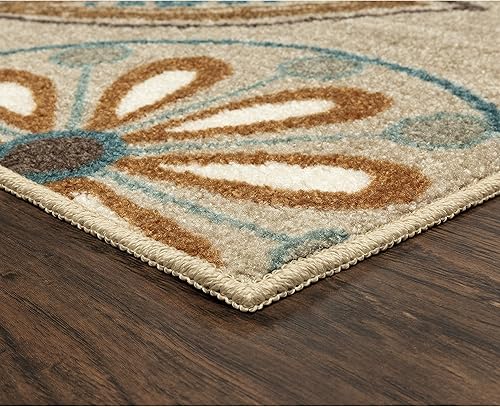 Miniatura 3 de Maples Rugs Reggie - Alfombra antideslizante para pasillo (fabricada en Estados Unidos), color beige, 2 x 10 pies