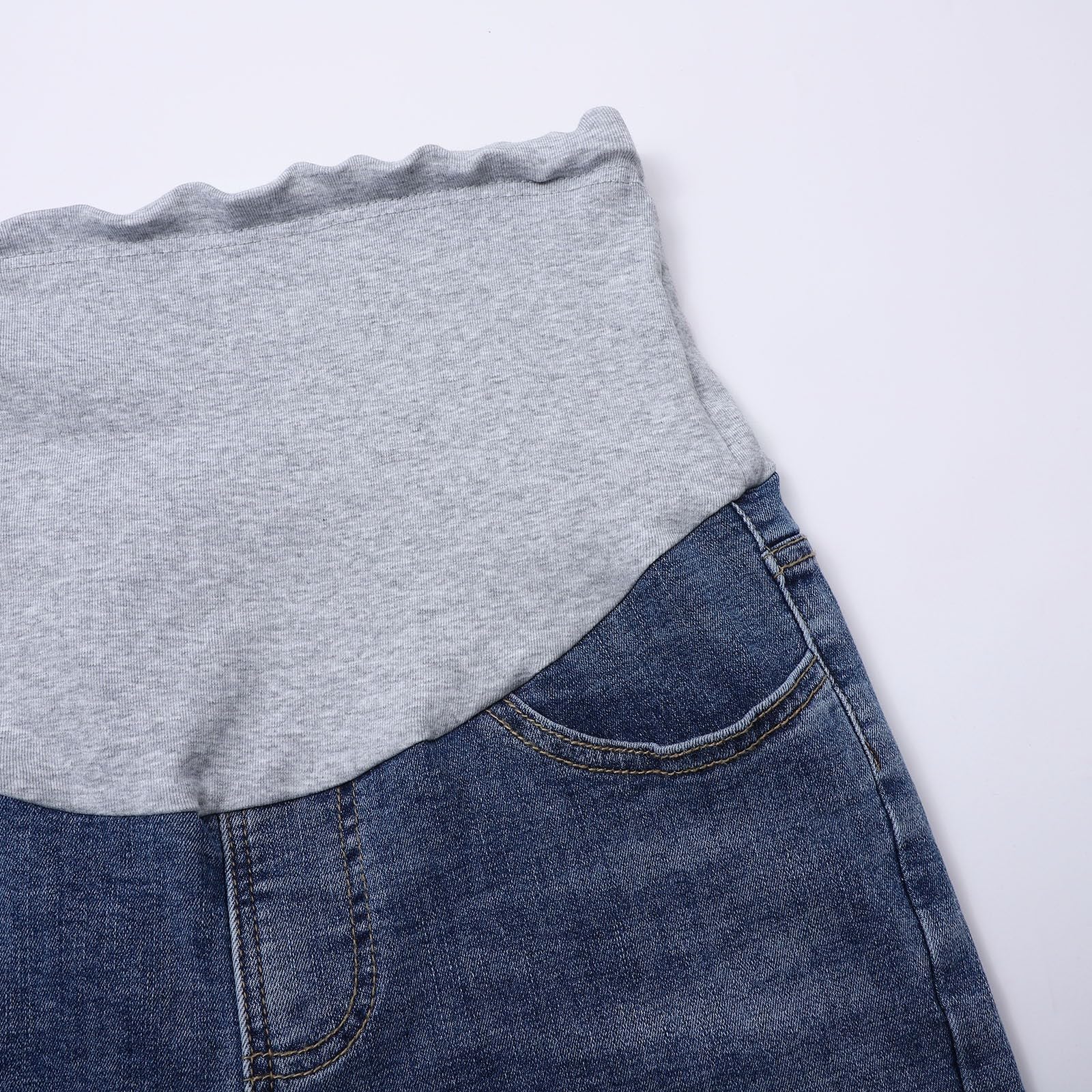 Generisch Ropa de embarazo, pantalones vaqueros para embarazadas, pantalones rotos de maternidad, pantalones deportivos para mujer