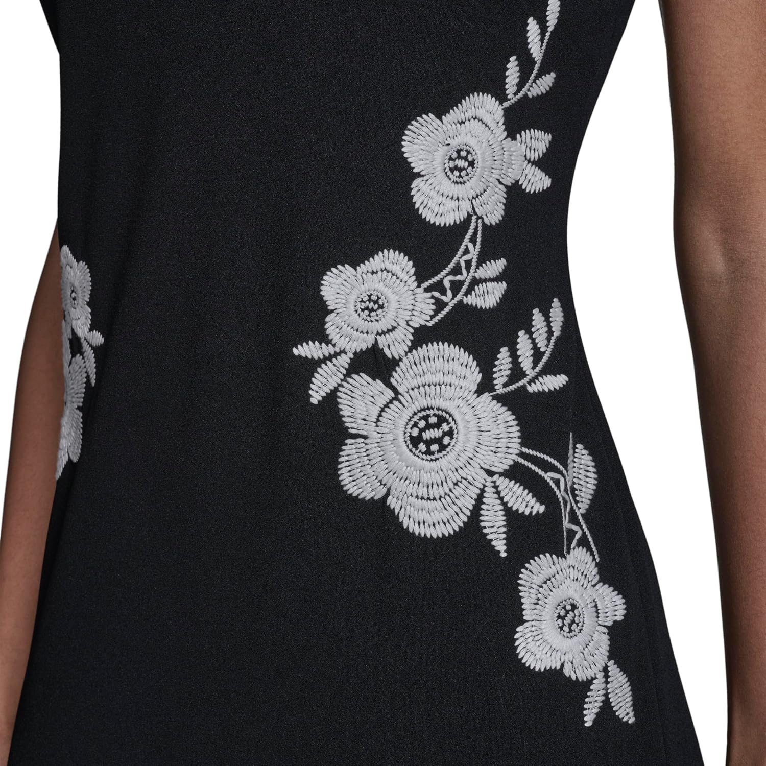 Karl Lagerfeld Womens Sleeveless Square Neck Scuba Crepe Midi Dress